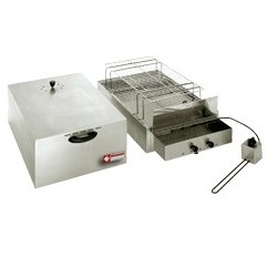 Fumoir électrique pour aliments, 2 étages (400x600 mm + 340x545mm)